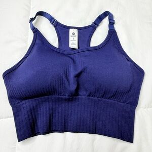 90 Degree by Reflex Women's Navy Blue Sports Bra Pre-Owned Size S
